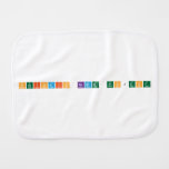 Periodic Name Project  Burp Cloth