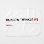 rainbow twinkle  Burp Cloth