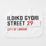 Ildiko Gyori Street  Burp Cloth