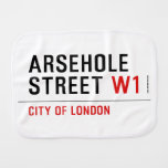 Arsehole Street  Burp Cloth