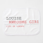 louise   Burp Cloth