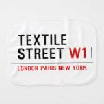 Textile Street  Burp Cloth
