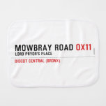 Mowbray Road  Burp Cloth