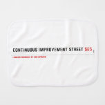 Continuous Improvement Street  Burp Cloth