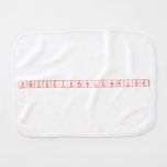 periodictablewriter  Burp Cloth