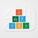 I
 Luv
 You  Burp Cloth