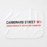 Carbonaro street  Burp Cloth