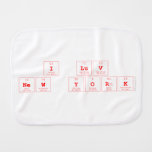 I luv
 New york  Burp Cloth