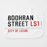 Bodhran Street  Burp Cloth