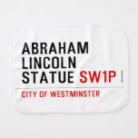 abraham lincoln statue  Burp Cloth