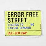 Error Free Street  Burp Cloth