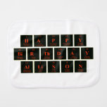 Happy
 Birthday
 Allison  Burp Cloth