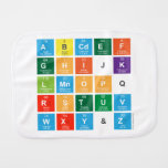 Abcdef
 ghijk
 lmnopq
 rstuv
 wxy&z  Burp Cloth
