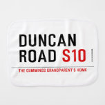 Duncan Road  Burp Cloth