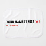 your namestreet  Burp Cloth