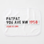 Patpat 906 ave nw  Burp Cloth