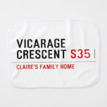 Vicarage Crescent  Burp Cloth