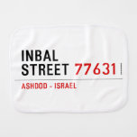Inbal Street  Burp Cloth