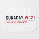 sunaday  Burp Cloth