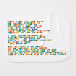 Write your own text using
  the chemical elements of
  the periodic table and
  download as free* PDF or
  PNG. From your name to 
 anything else you like!
  Check out the gallery for some
  creations by our visitors.
 
 A very simple algorithm is
  used to automatically select
  symbols: (bath becomes BaTh),
  add a '|' sign between symbols
  to force a break:
  (B|ath becomes BAtH).
 
 This is still a Beta version
  of the Periodic Table Writer, 
 if you run into any issues or think 
 of an additional feature let us know!
  You can now also download MyFunStudio's 
 Period Table font for use on your computer.  Burp Cloth