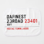 Dafinest 23road  Burp Cloth