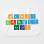 Happy
 Birthday
 Lucas  Burp Cloth