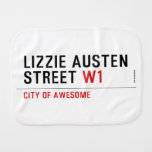 Lizzie Austen Street  Burp Cloth