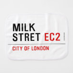 Milk  Stret  Burp Cloth