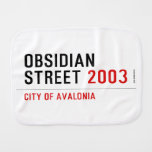 Obsidian Street  Burp Cloth