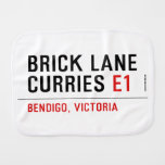 brick lane  curries  Burp Cloth