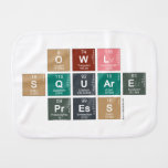 Owl
 Square
 Press  Burp Cloth