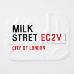 Milk  Stret  Burp Cloth
