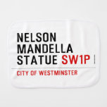 nelson mandella statue  Burp Cloth