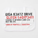 Giga B3atz Drive   Burp Cloth