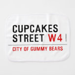 cupcakes Street  Burp Cloth