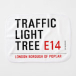 traffic light tree  Burp Cloth