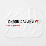 LONDON CALLIng  Burp Cloth