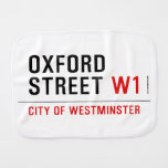 oxford street  Burp Cloth
