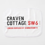craven cottage  Burp Cloth