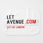 LET  AVENUE  Burp Cloth