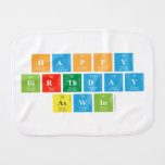 Happy
 Birthday 
 Aswin  Burp Cloth