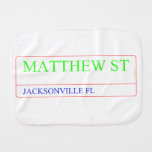 Matthew st  Burp Cloth