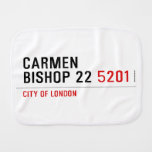 Carmen Bishop 22  Burp Cloth