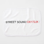 STREET Sound  Burp Cloth