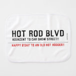 Hot Rod Blvd  Burp Cloth