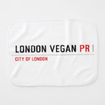 London vegan  Burp Cloth
