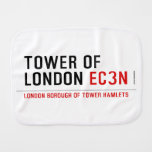 tower of london  Burp Cloth