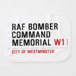 raf bomber command memorial  Burp Cloth