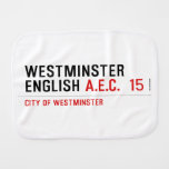 Westminster English  Burp Cloth