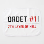 ORDET  Burp Cloth